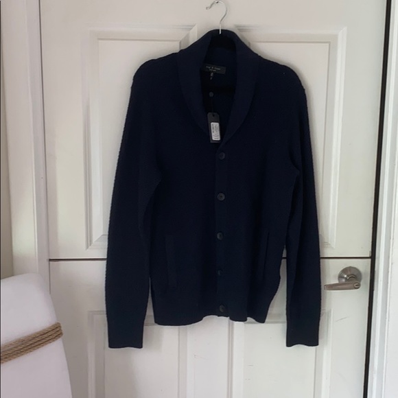 NWT Rag & Bone Blue shawl cardigan